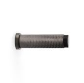 AW600-75-DBZPVD - Alexander & Wilks Brunel Diamond Knurled 75mm Cylinder Doorstop - Dark Bronze PVD