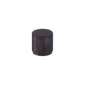 AW800-20-DBZPVD - Alexander & Wilks Brunel Diamond Knurled Cabinet Knob - Dark Bronze PVD - 20mm