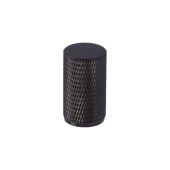 AW800-35-DBZPVD - Alexander & Wilks Brunel Diamond Knurled Cabinet Knob - Dark Bronze PVD - 35mm