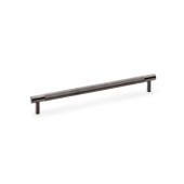 AW810-224-DBZPVD - Alexander & Wilks Brunel Diamond Knurled T-Bar Cabinet Handle - Dark Bronze PVD - 224mm Centres