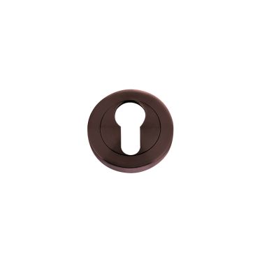 Click Here To Enlarge This Photo Of ZPZ001-ETB - Zoo Hardware Stanza Euro Profile Escutcheon (50mm dia) Etna Bronze (Designer Range)