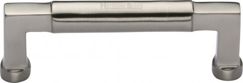 Click Here To Enlarge This Photo Of C0312 101-SN Heritage Brass Cabinet Pull Bauhaus Design 101mm ctc Satin Nickel Finish