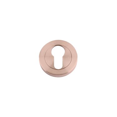 Click Here To Enlarge This Photo Of ZPZ001-TRG - Zoo Hardware Stanza Euro Profile Escutcheon (50mm dia) Tuscan Rose Gold (Designer Range)