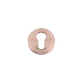 ZPZ001-TRG - Zoo Hardware Stanza Euro Profile Escutcheon (50mm dia) Tuscan Rose Gold (Designer Range)
