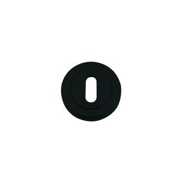Click Here To Enlarge This Photo Of ZPZ002-OMB - Zoo Hardware Stanza Standard Profile Escutcheon (50mm dia) Oscuro Matt Black (Designer Range)
