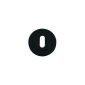 ZPZ002-OMB - Zoo Hardware Stanza Standard Profile Escutcheon (50mm dia) Oscuro Matt Black (Designer Range)