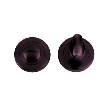 Click Here To Enlarge This Photo Of ZPZ004-ETB - Zoo Hardware Stanza Turn and Release (50mm dia) Etna Bronze (Designer Range)