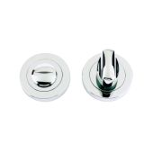 ZPZ004PN - Zoo Hardware Stanza Turn and Release (50mm dia) Polished Nickel (Designer Range)