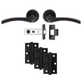 UDP008MB-INTB - Carlisle Brass 'Sines' Ultimate Door Pack - Matt Black