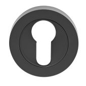 GK4001MB  - Carlisle Brass Euro Profile Escutcheon 52mm x 8mm Matt Black