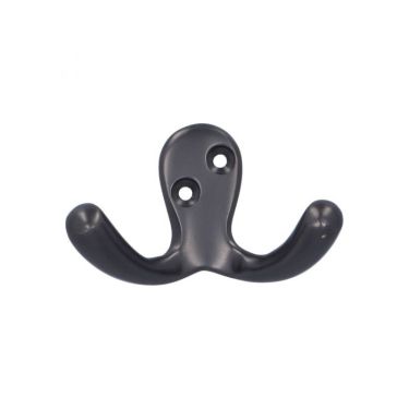 Click Here To Enlarge This Photo Of AW773DBZ - Alexander & Wilks Victorian Double Robe Hook - Dark Bronze