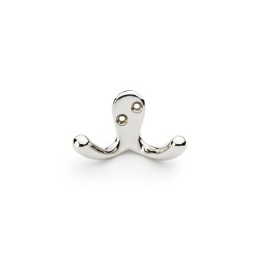 Click Here To Enlarge This Photo Of AW773PN - Alexander & Wilks Victorian Double Robe Hook - Polished Nickel