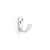 AW774SC - Alexander & Wilks Victorian Single Robe Hook - Satin Chrome