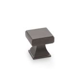 AW806-30-DBZPVD - Alexander & Wilks Jesper Square Cabinet Cupboard Knob - Dark Bronze PVD - 30mm
