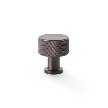 Click Here To Enlarge This Photo Of AW807K-29-DBZPVD - Alexander & Wilks  Lucia Knurled Cupboard Knob - Dark Bronze PVD - 29mm