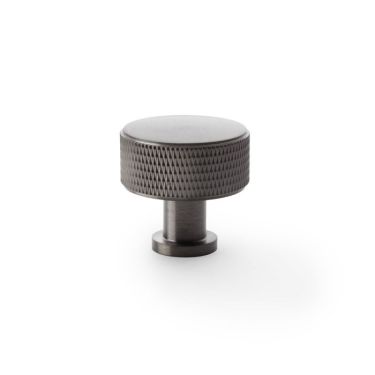 Click Here To Enlarge This Photo Of AW807K-35-DBZPVD - Alexander & Wilks  Lucia Knurled Cupboard Knob - Dark Bronze PVD - 35mm