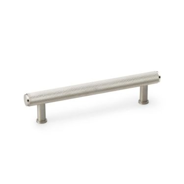Click Here To Enlarge This Photo Of AW809-128-SN - Alexander & Wilks Crispin Knurled T-bar Cupboard Pull Handle - Satin Nickel - 128mm Centres