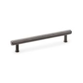 AW809-160-DBZPVD - Alexander & Wilks Crispin Knurled T-bar Cupboard Pull Handle - Dark Bronze PVD - 160mm Centres