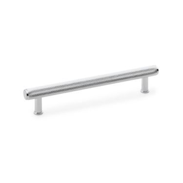 Click Here To Enlarge This Photo Of AW809-160-PC - Alexander & Wilks Crispin Knurled T-bar Cupboard Pull Handle - Polished Chrome - 160mm Centres