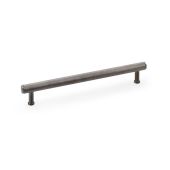 AW809-224-DBZPVD - Alexander & Wilks Crispin Knurled T-bar Cupboard Pull Handle - Dark Bronze PVD - 224mm Centres