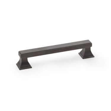 Click Here To Enlarge This Photo Of AW813-128-DBZPVD - Alexander & Wilks Jesper Square Cabinet Pull Handle - Dark Bronze PVD - 128mm Centres