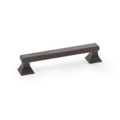 AW813-128-DBZPVD - Alexander & Wilks Jesper Square Cabinet Pull Handle - Dark Bronze PVD - 128mm Centres