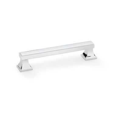 Click Here To Enlarge This Photo Of AW813-128-PC - Alexander & Wilks Jesper Square Cabinet Pull Handle - Polished Chrome - 128mm Centres