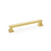 AW813-160-SBPVD - Alexander & Wilks Jesper Square Cabinet Pull Handle - Satin Brass PVD - 160mm Centres