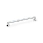 AW813-224-PC - Alexander & Wilks Jesper Square Cabinet Pull Handle - Polished Chrome - 224mm Centres