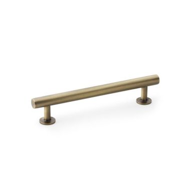 Click Here To Enlarge This Photo Of AW814-128-AB - Alexander & Wilks Round T-Bar Cabinet Pull Handle - Antique Brass - 128mm Centres