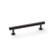 AW814-128-DBZ - Alexander & Wilks Round T-Bar Cabinet Pull Handle - Dark Bronze - 128mm Centres