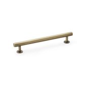 AW814-160-AB - Alexander & Wilks Round T-Bar Cabinet Pull Handle - Antique Brass - 160mm Centres