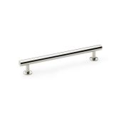 AW814-160-PN - Alexander & Wilks Round T-Bar Cabinet Pull Handle - Polished Nickel - 160mm Centres