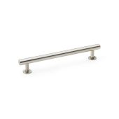 AW814-160-SN - Alexander & Wilks Round T-Bar Cabinet Pull Handle - Satin Nickel - 160mm Centres
