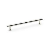 AW814-192-PN - Alexander & Wilks Round T-Bar Cabinet Pull Handle - Polished Nickel - 192mm Centres