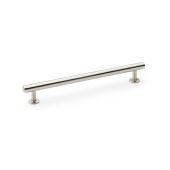 AW814-192-SN - Alexander & Wilks Round T-Bar Cabinet Pull Handle - Satin Nickel - 192mm Centres