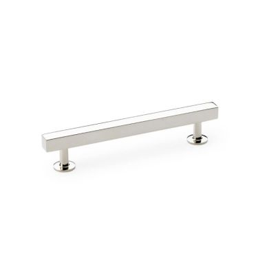 Click Here To Enlarge This Photo Of AW815-128-PN - Alexander & Wilks Square T-Bar Cabinet Pull Handle - Polished Nickel - 128mm  Centres