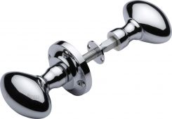 RIM V960-PC Heritage Brass Suffolk Rim Knob Polished Chrome Finish