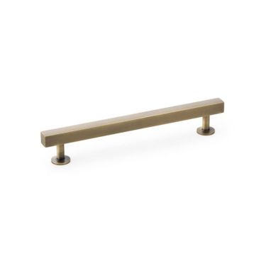 Click Here To Enlarge This Photo Of AW815-160-AB - Alexander & Wilks Square T-Bar Cabinet Pull Handle - Antique Brass - 160mm Centres