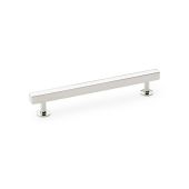 AW815-160-PN - Alexander & Wilks Square T-Bar Cabinet Pull Handle - Polished Nickel - 160mm Centres