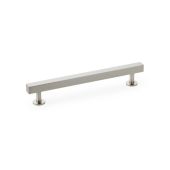 AW815-160-SN - Alexander & Wilks Square T-Bar Cabinet Pull Handle - Satin Nickel - 160mm Centres