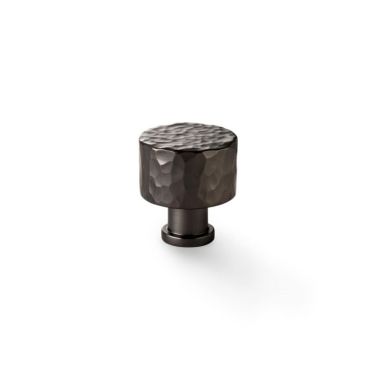 Click Here To Enlarge This Photo Of AW816-30-DBZ - Alexander & Wilks Leila Hammered Cupboard Knob - Dark Bronze - 30mm