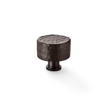 Click Here To Enlarge This Photo Of AW816-35-DBZ - Alexander & Wilks Leila Hammered Cupboard Knob - Dark Bronze - 35mm