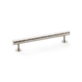 AW817-160-SN - Alexander & Wilks Leila Hammered Cabinet Pull - Satin Nickel - 160mm Centres