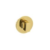 Atlantic - MHSRWCPB Millhouse Brass WC Turn and Release on 5mm Slimline Round Rose - Polished Brass