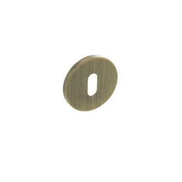 Click Here To Enlarge This Photo Of Atlantic - MHSRKYB Millhouse Brass Key Escutcheons on 5mm Slimline Round Rose - Yester Bronze