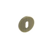 Atlantic - MHSRKYB Millhouse Brass Key Escutcheons on 5mm Slimline Round Rose - Yester Bronze