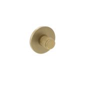 Atlantic - MHSRKWCSB Millhouse Brass Knurled WC Turn and Release on 5mm Slimline Round Rose - Satin Brass