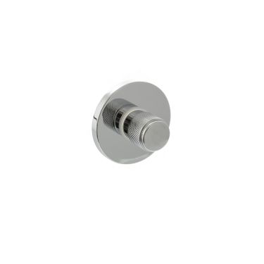Click Here To Enlarge This Photo Of Atlantic - MHSRKWCPC Millhouse Brass Knurled WC Turn and Release on 5mm Slimline Round Rose - Polished Chrome