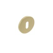 Atlantic - MHSRKSB Millhouse Brass Key Escutcheons on 5mm Slimline Round Rose - Satin Brass